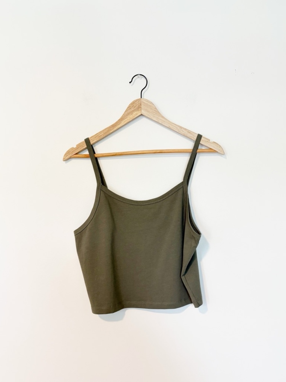 Sanctuary Olive Green Women's Cropped Tank Top Size Medium
